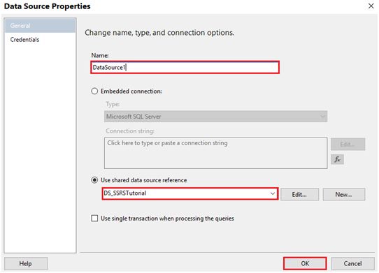 Data Source Properties